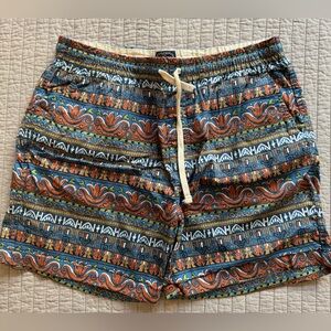 J. Crew men’s multicolor dock shorts. Size large.